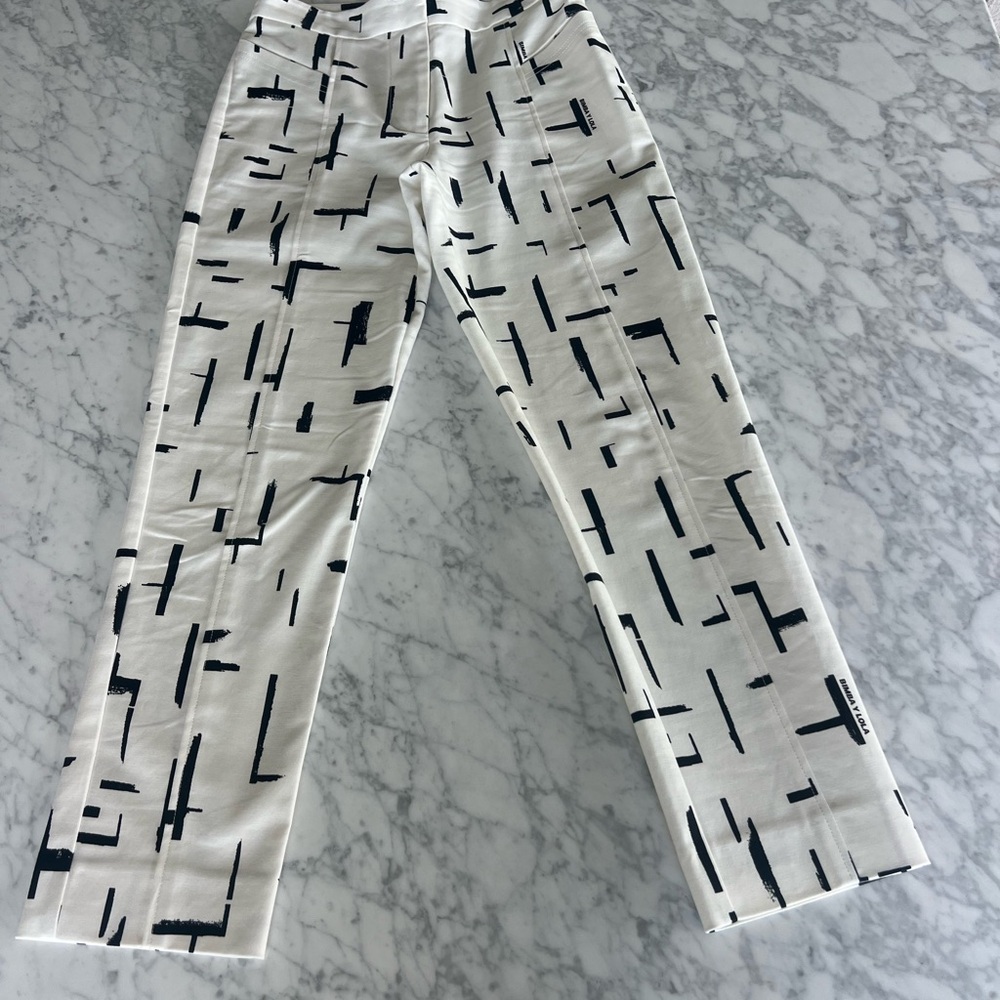 Bimba y Lola Black and White Patterned Woman’s Pants